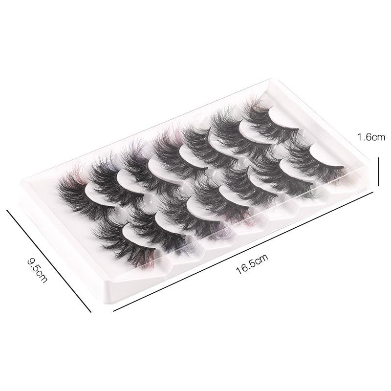 High Imitation Mink Hair Color False Eyelashes Simulation Dense Multi-Layer Three-Dimensional Curled Eyelashes