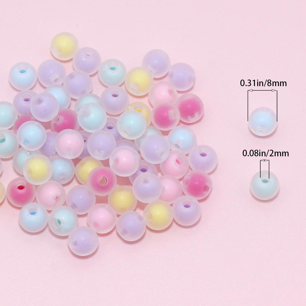 Acrylic Candy Color Flower Heart Rabbit Beads for DIY Children's Educational Ornaments and Mother's Day Crafts