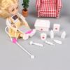 10Pcs/Set Dollhouse Miniature Hospital Stethoscope Mini Syringe Medical Appliances Medical Tool Model Medical Scene Decor Toys