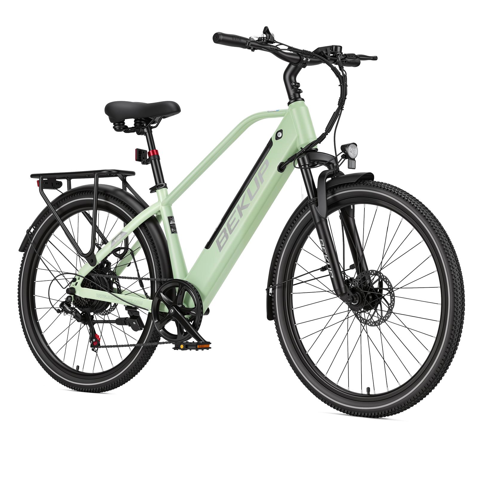 BEKUP V2 26  Elektrische Fiets, 250W Motor, 36V 14.5Ah Verwijderbare Batterij groen