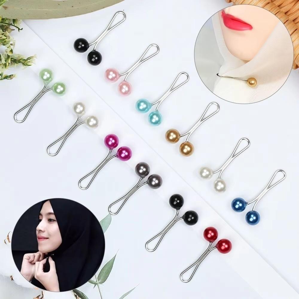 U-Shaped Scarf Pin Fixed Straps Waist Fastening Pins Clothing Fixing Pins Hijab Accessories