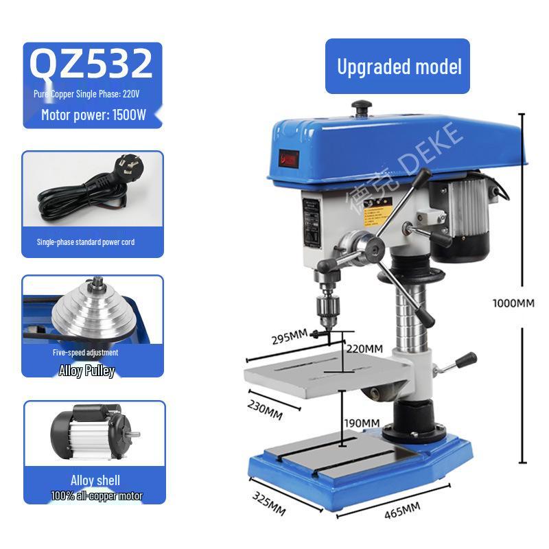Deke Z516BC 16mm High Power 750W Bench Drill Press & Mill Machine