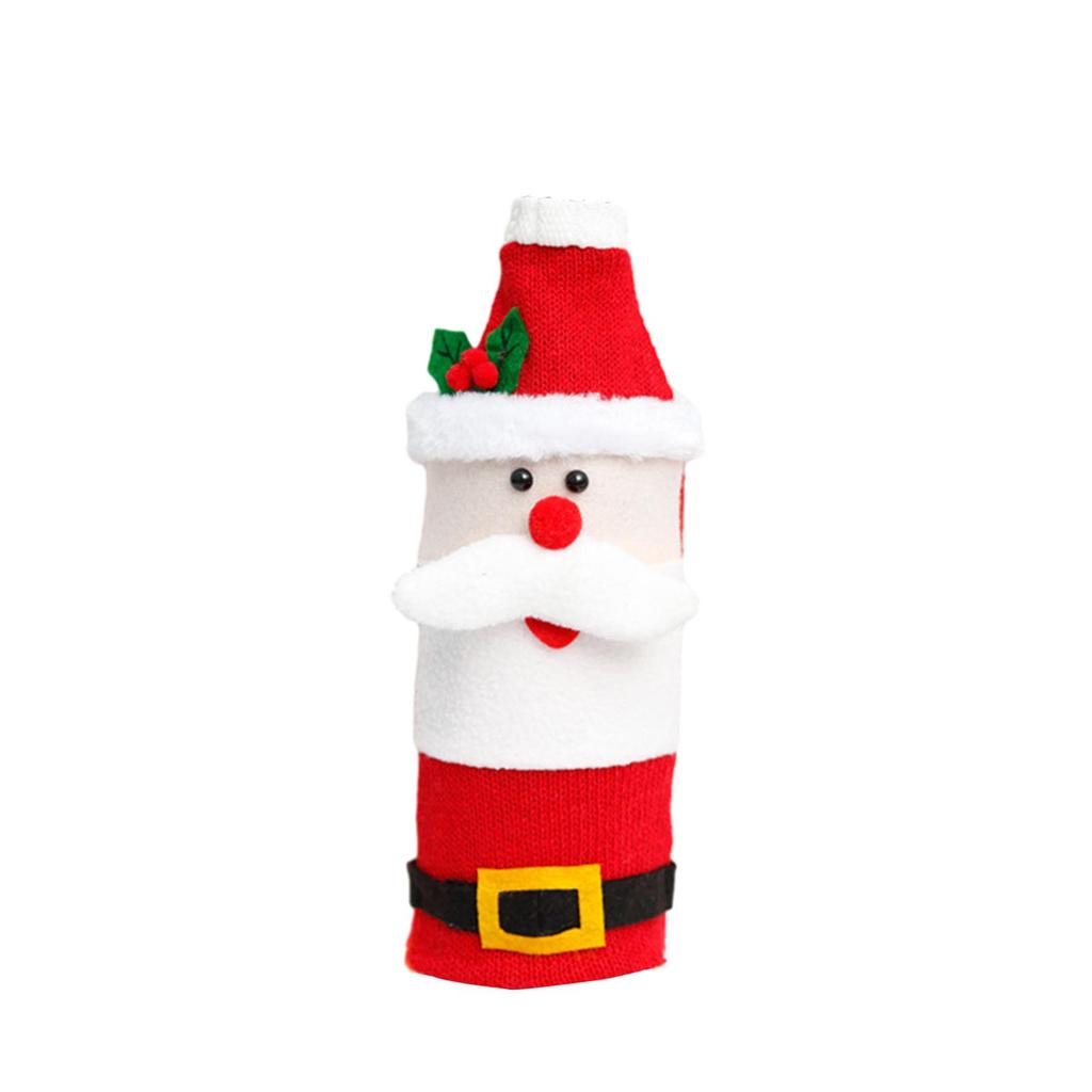 Bottle Cover Christmas Decorative Bag Non Woven Gift Pouch Funny Festive Decoration Suitable for