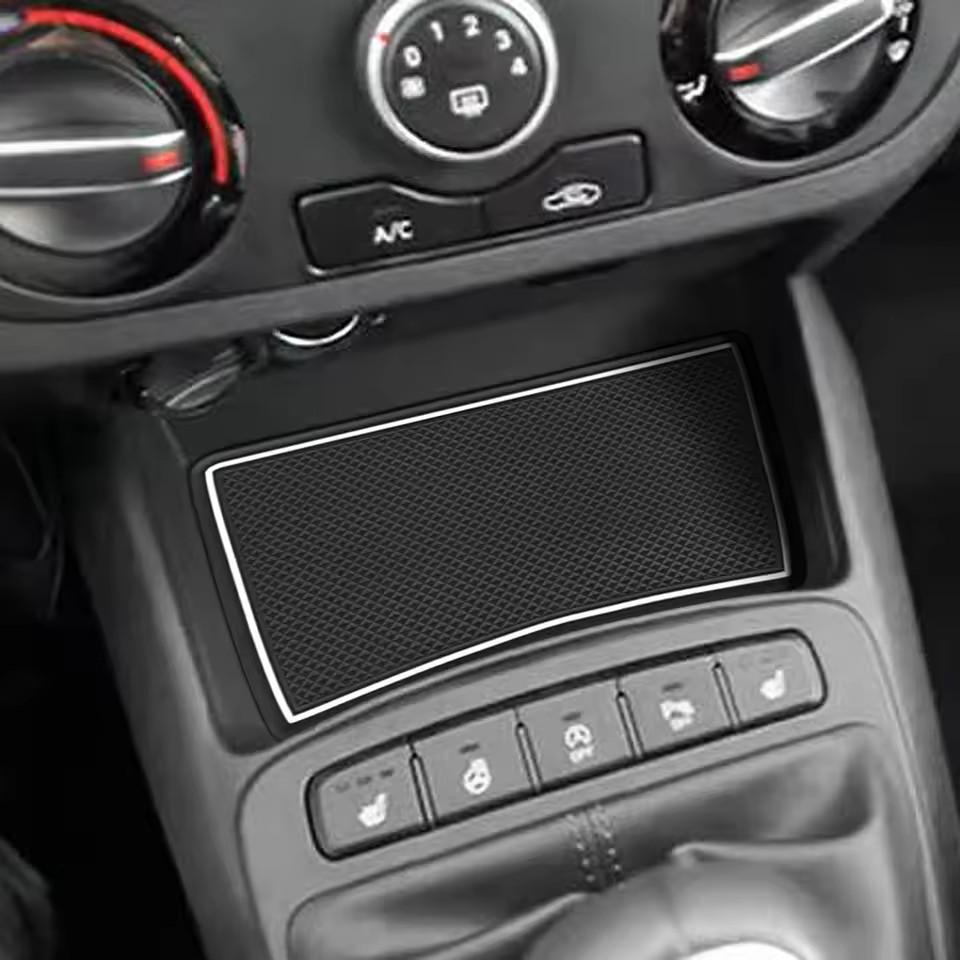 For Hyundai I10 2025 - 2025 Anti-Slip Gate Slot Cup Mat Door Groove Pad  Non-Slip Mats Coasters Car Interior Accessories
