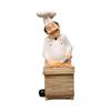 Detailed Cook Sculpture Home Decoration Piece Funny Chefs Resin Statue Miniature For Kitchen Countertops And Shelf Decors