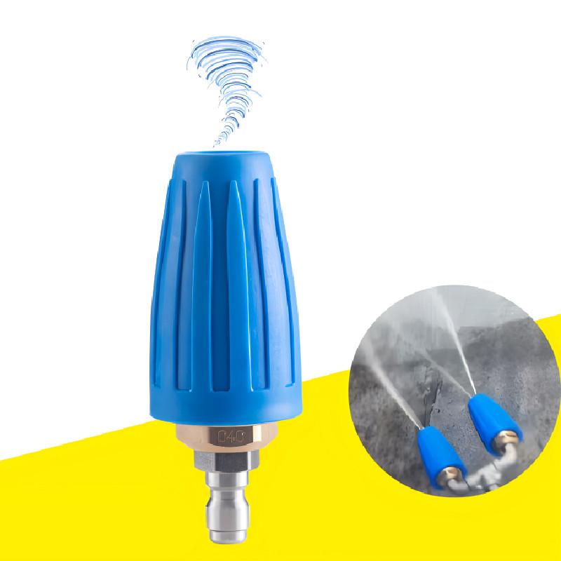 High 4000psi Pres Washer Turbo Nozzle 360 Rotating Spray Tip Professional Clean