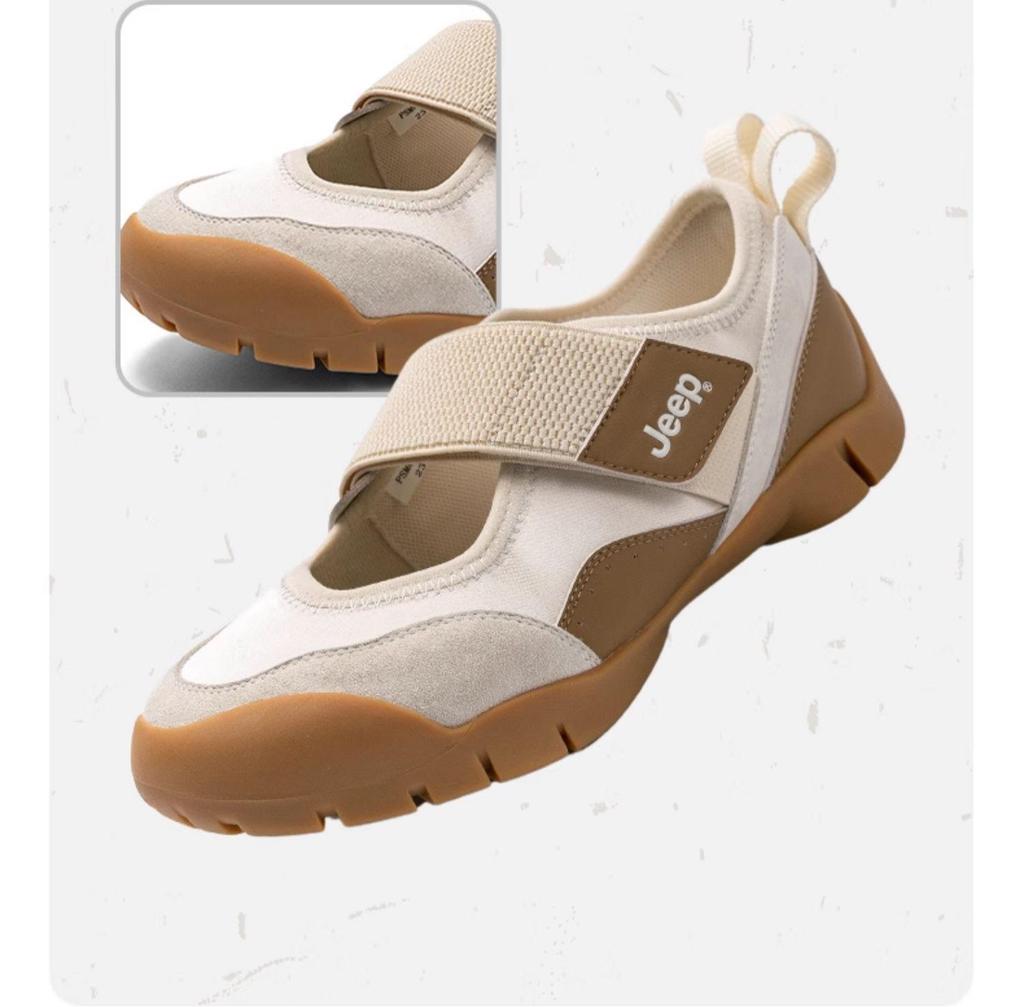 Jeep Damskor 2025 Sommar Mary Jane Loafers: Mångsidiga Casual Mockasiner