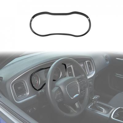 Inner Dashboard Trument Frame Trim Cover for Dodge Charger 2015+ Carbon Fiber