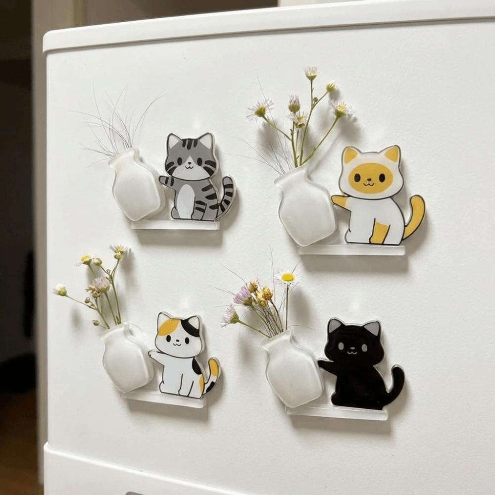 Creative Cat Refrigerator Magnet Cute Pet Hair Collector Cartoon Dog Fridge Magnet  Office Decor