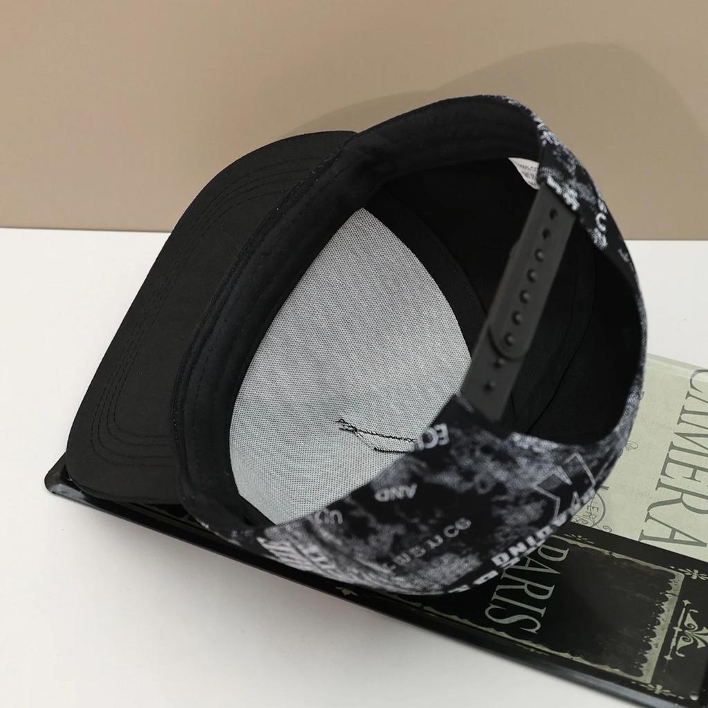 1pc R letter embroidered fashion street hip-hop hat spring and summer flat brim baseball cap