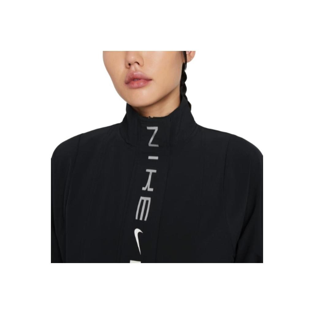 Nike Air Series Dri-Fit Casual Sports Zip Collar Long Sleeve Jacket Women jackets Black DD4030-010