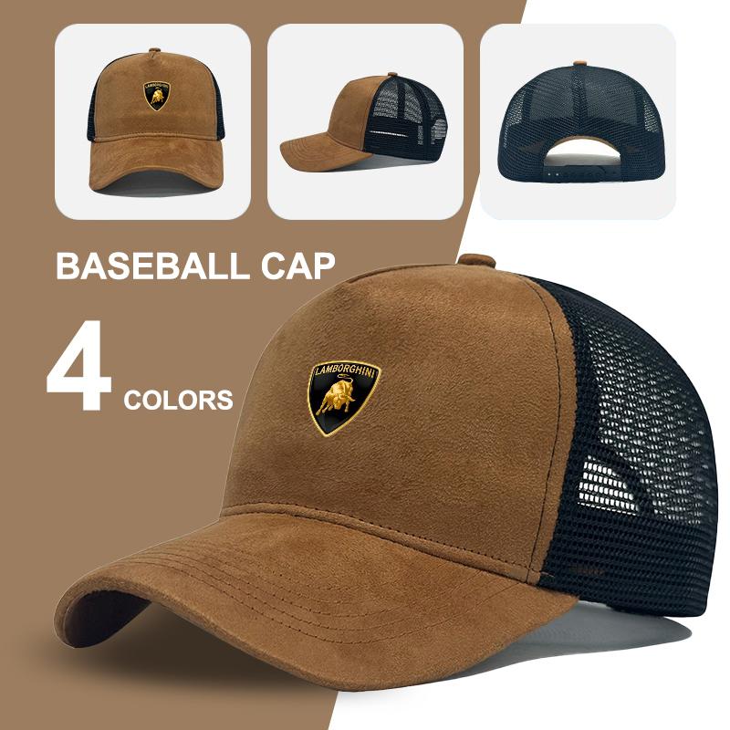 Adjustable Hat Car Logo High-quality Suede Mesh Baseball Hat Letter Embroidery Design Outdoor Sport Cap for Lamborghini Urus