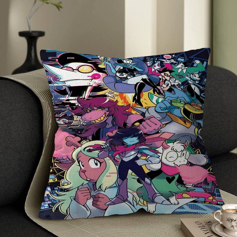 D-Deltarune Anime Pillow Cover For Bedroom Room And Living Room Sofa Decorative Cushion Cover
