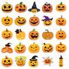 50Pcs Halloween Pumpkin Head Cool Graffiti Stickers Decorative Skateboard Water Cup Suitcase Phone Case Waterproof Decal Toys