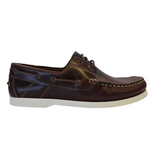 Nicholas Deakins Mens Monteiro Leather Boat Shoes