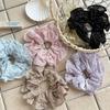 White Polka Dot High Elasticity Korean Style Women's Ponytail Hair Tie 2026