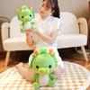 Lovely Green Dinosaur Plush Toy Stuffed Animal Soft Cute Dragon Anime Doll Baby Hug Pillow Room Decor For Kids Birthday Gift
