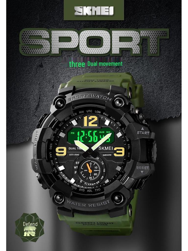 Shike Mei Herren Multifunktions Outdoor Sportuhr - Großes Zifferblatt, Wasserdicht, Elektronisch