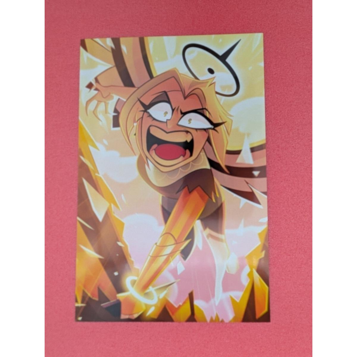 Used Hazbin Hotel Postcard Lute