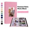 4x6 Fotobok 300 Fickor | Linneomslag Slip-in Vertikalt Album med Fönster Fram - Bröllopssemester Minnesbok Scrapbook