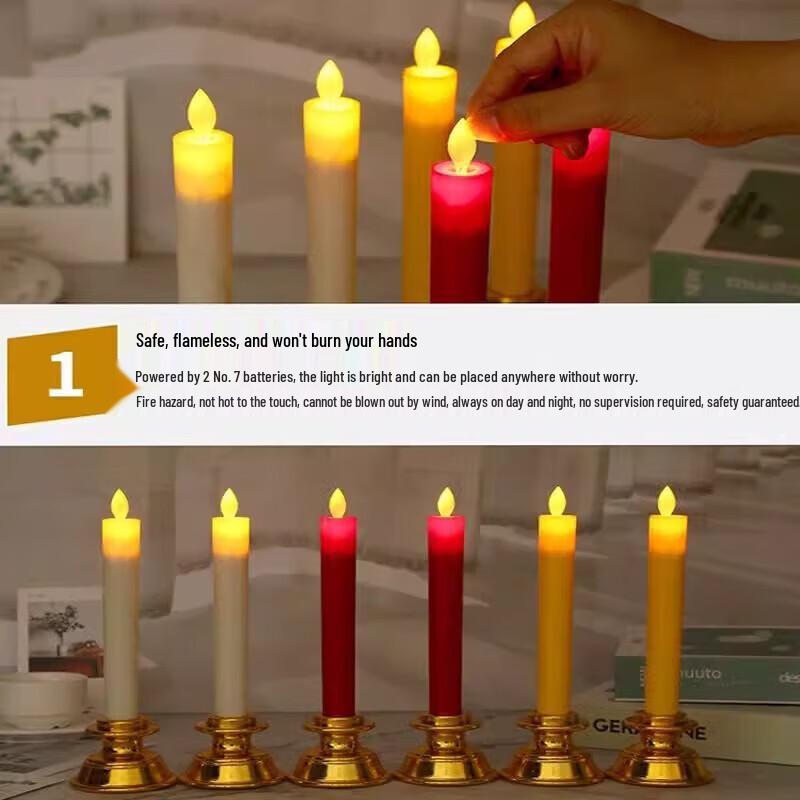 DASKSHA Electronic LED Prayer Candle
