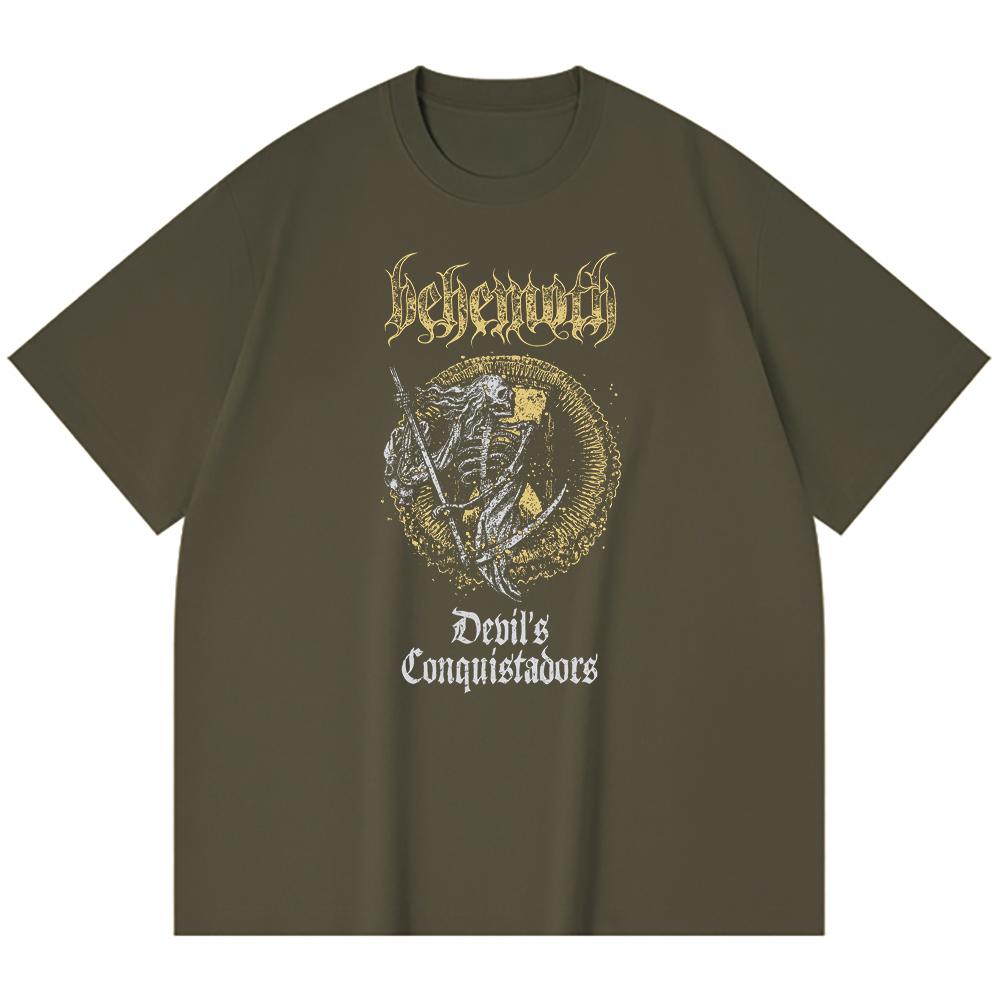 230 g/m² 100% medvilnės Heavy Metal marškinėliai su roko grupės populiarios muzikos spauda Unisex sunki medvilnė