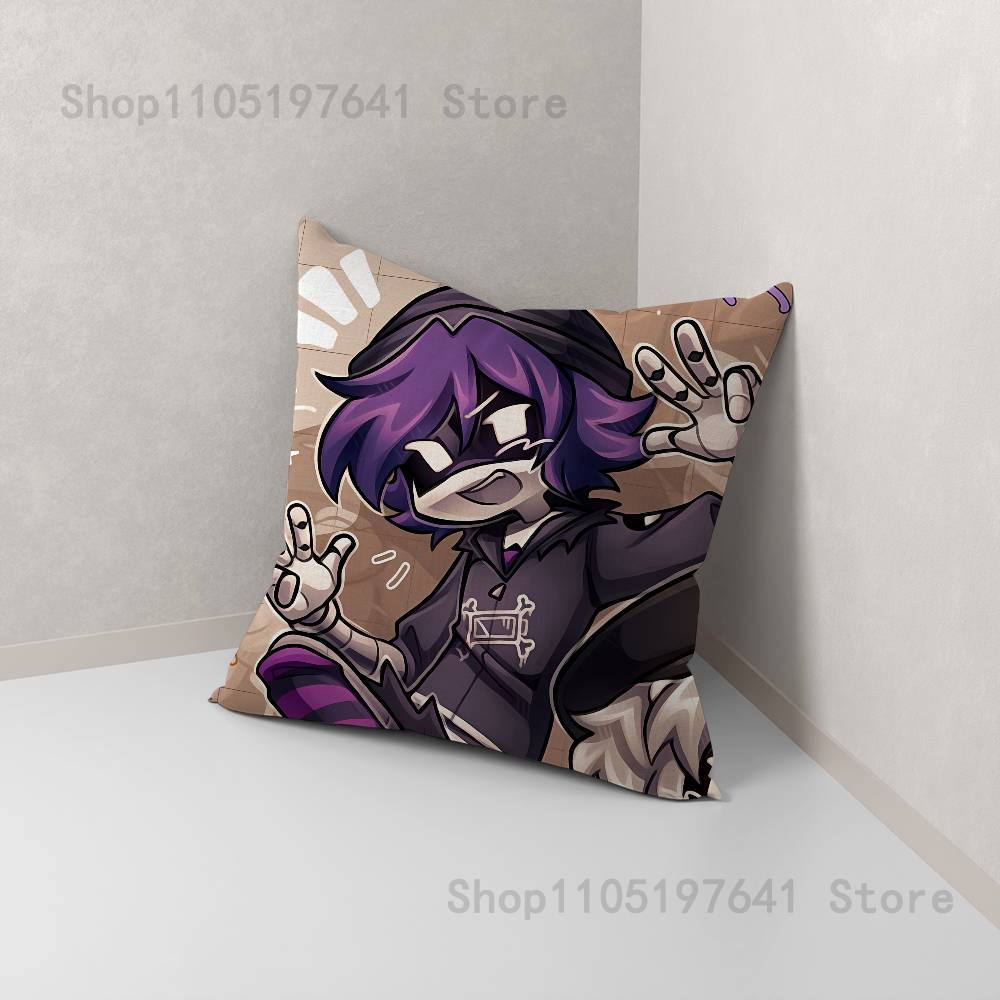 M-Murder Drones UZI Pillow Case Plush Pillow Cases Home Decoration Pillow Cover for Sofa Bed Chair Living Room