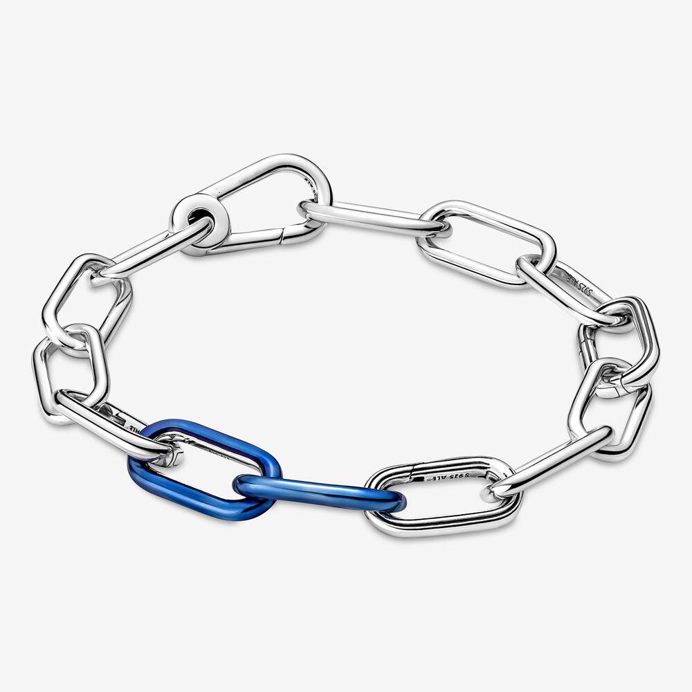 S925 Sterling Silber ME Serie Armband Styling Glänzend Lila Herzförmiges Mittelglied Armband für Frauen Geschenk