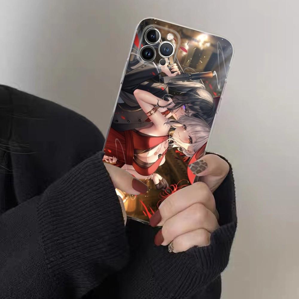 Anime Lycoris R-Recoil Phone Case for iPhone 15 8 7 6 6S Plus X SE 2020 XR XS 14 11 12 13 Mini Pro Max Mobile Case