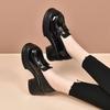 British Style Platform Small Leather Shoes 22 New Spring Small Height Increase Single Shoes Small Leather Shoes
