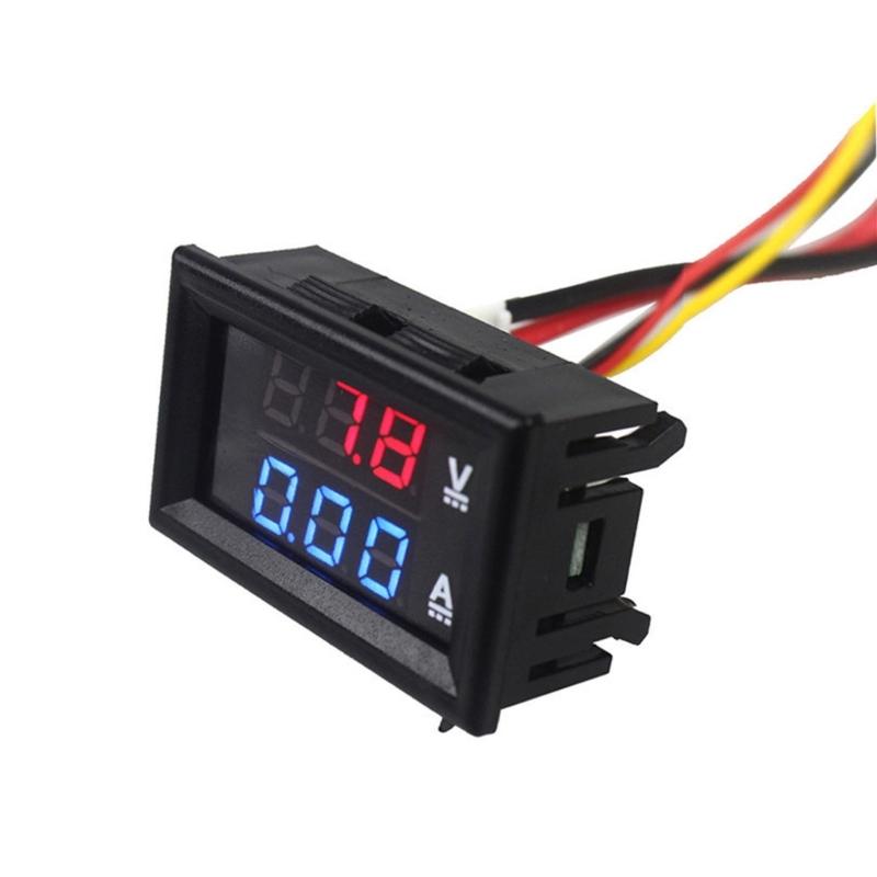 LED Digital Voltmeter Amperemeter Zwei Anzeigen 0-100V 10A Präzisionsmessung für Laborgebrauch
