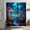 Mystical Fairy Tale Forest Mushroom Printed Shower Curtain For Bathroom Decor Soft Fabric Waterproof Home Decoration Available I