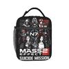 Mass Effect Citadel Spectre  Insulated Lunch Bag for Men Women  Storage Food Box Leakproof Thermal Cooler Lunch Boxes For Picnic