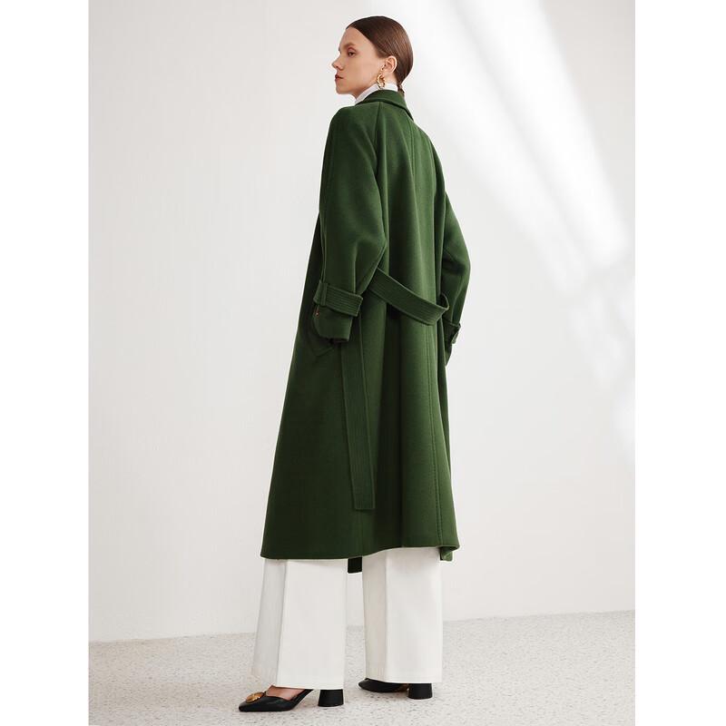 Langzi Wool Double-Faced Mid-Length Commuter Coat