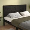 VidaXL Headboard Black 166x4x100 Cm Solid Pine Wood 819034