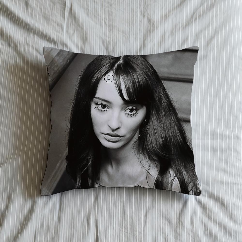Cushion Cover FILM Soft Case Sofa Living Faouzia NOIR Room Home Comfortable Office Decor Protective Pillow
