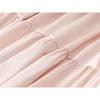 Women's White High Waist Tiered Maxi Skirt Elastic Waist A-Line Lightweight Casual Long Skirt