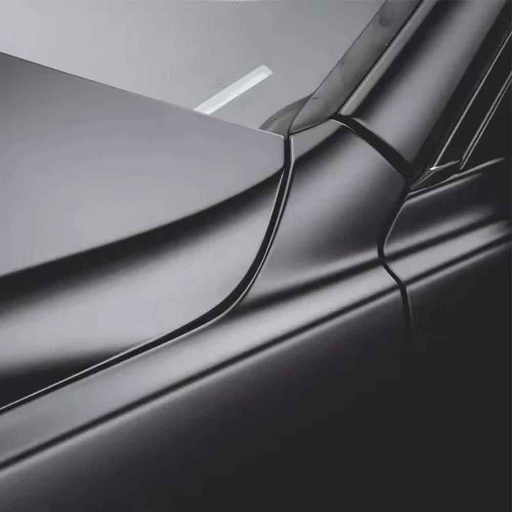 Car Wrapping Film PET Satin Black Color Scratch-Resistant Durable Sticker Auto Cover Vehicles Motorcycle Accessories
