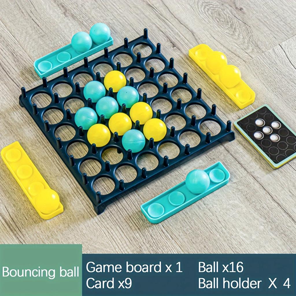1 Box Bounce Ball Party Game, Table Jumping Ball Toys, Family Party Board Game, Children Puzzle Toys