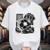 Trendiges Modisches Herren-Fußballausrüstungs-Print Kurzarm-T-Shirt Lässig Sportlich Tägliche Kleidung, Oberteile, T-Shirt