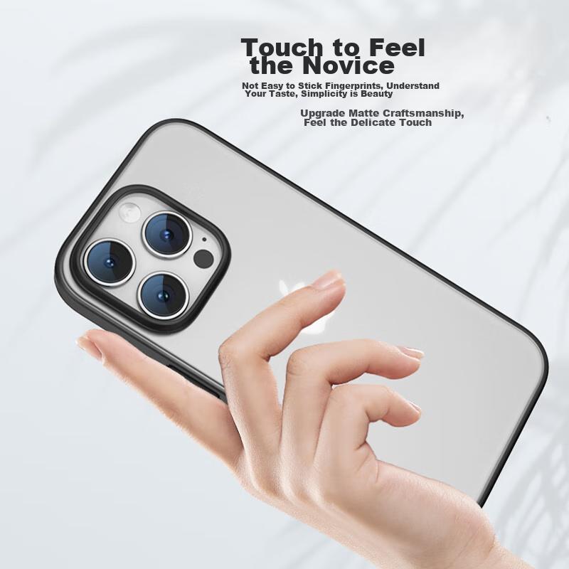 IPhone 16 Pro Max Case, Matte Armor Ultra-Thin Shockproof Protective Cover for Apple IPhone 16 Pro Max, Premium Gray