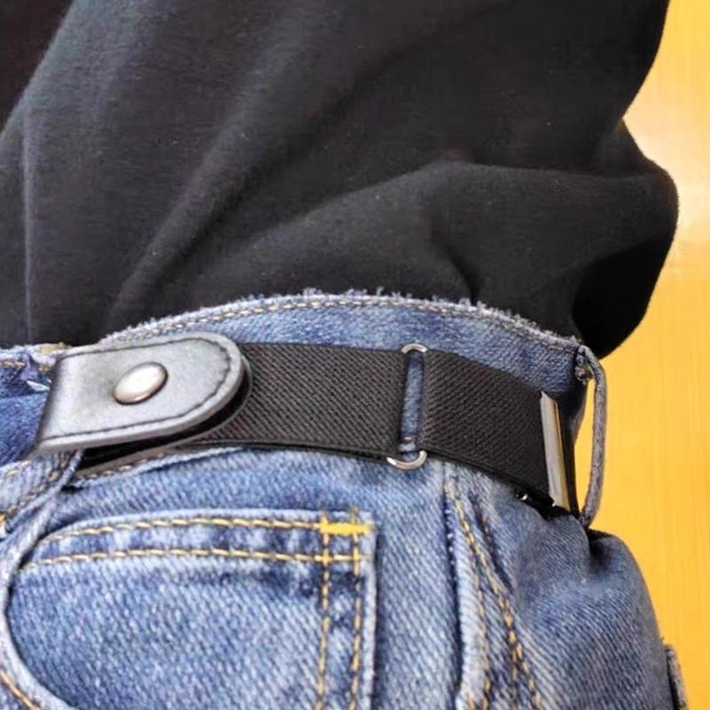 Invisible Adjustable Waistband Belt For Pants Elastics Cloth Strap Hide Design Comfortable Fit