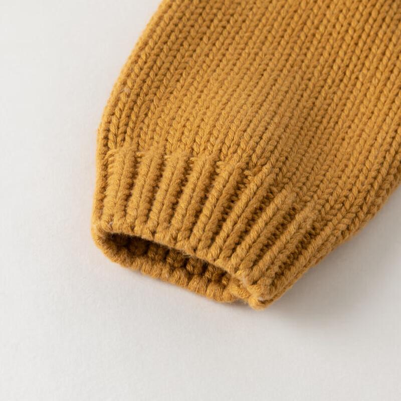 DAVE&BELLA Boys' Semi-High Collar Knit Sweater