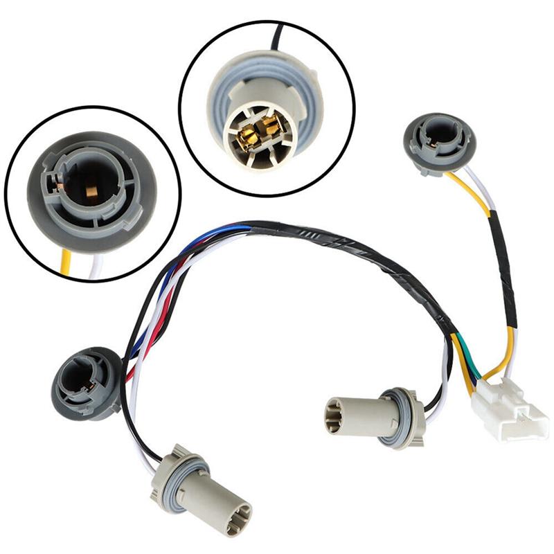 T-Top-Rated-2PCS Car Rear Taillight Lamp Socket & Wiring Harness For Hyundai Sonata 2011-2014 92450-3Q000 Replacement Parts