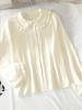 Southeast Asia-Japan-Korea Doll Collar Ruffle Lace Shirt - Women's Academy Style