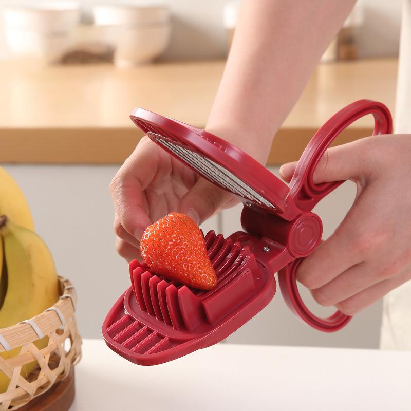 Fruit Slicer, Strawberry, Banana, Kiwi Cutter, Egg Slicer For Hard Boiled Eggs, For Fruit Sausages, Cucumbers, Mushroom Cutter