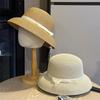 New French Hepburn Style Straw Hat Women's Summer Seaside Beach Sunshade Sunscreen Hat Temperament Elegant High Quality Straw Hat