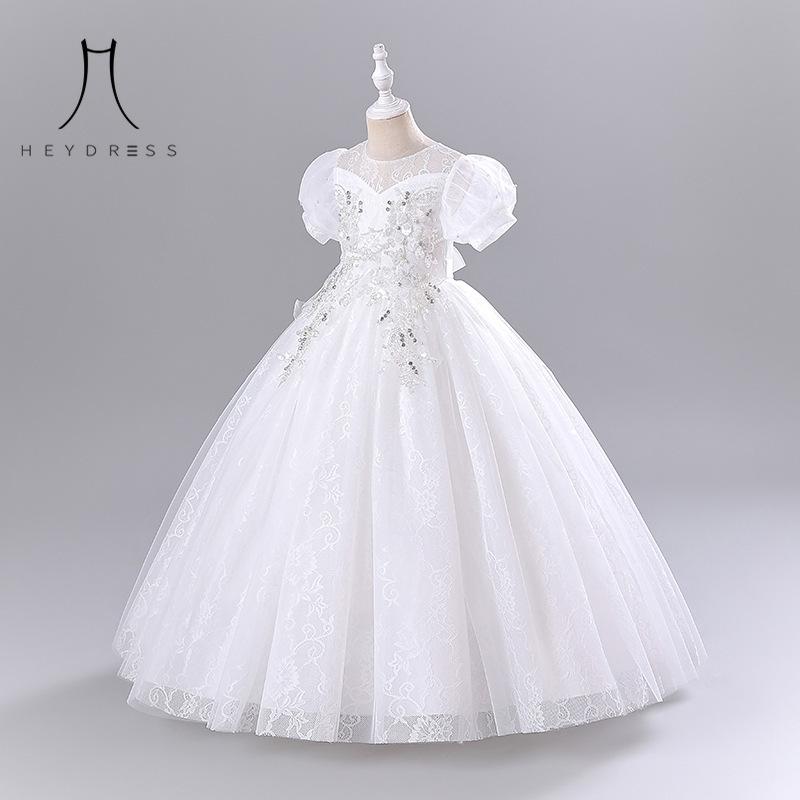 Girl One Year Old Children's Dress Princess Wedding Dress Flower Girl Show Performance Party Dress