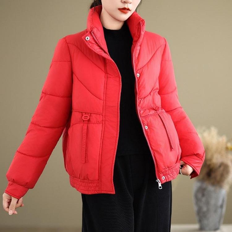 Women Autumn Spring Winter Oversized Casual Loose Cotton Padded Jacket Coat Outerwear