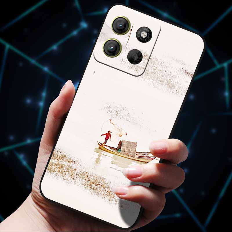 For Moto G15 4G Case Painted Cats Soft Silicone Lovely Back Case for Motorola Moto G15 Power G 15 Phone Cover MotoG15 etui Funda